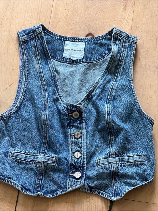 Lucky Brand Jackets & Blazers - Lucky Brand Blue Denim Vest